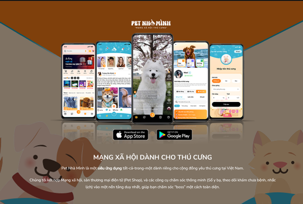 Mạng xã hội thú cưng pet nhà mình